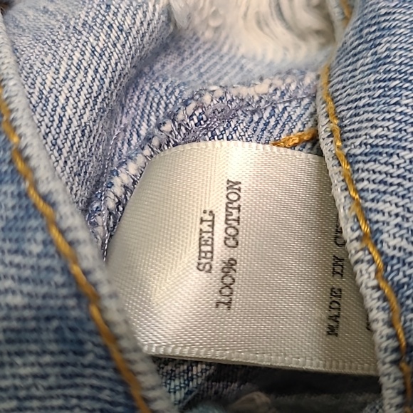 Daytrip Light Blue Distressed Denim Jacket Size Medium - Picture 8 of 8